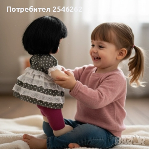 Cufan Baby Doll – Мека кукла с текстилно тяло – Перфектен подарък за малки принцеси, снимка 3 - Кукли - 52904538