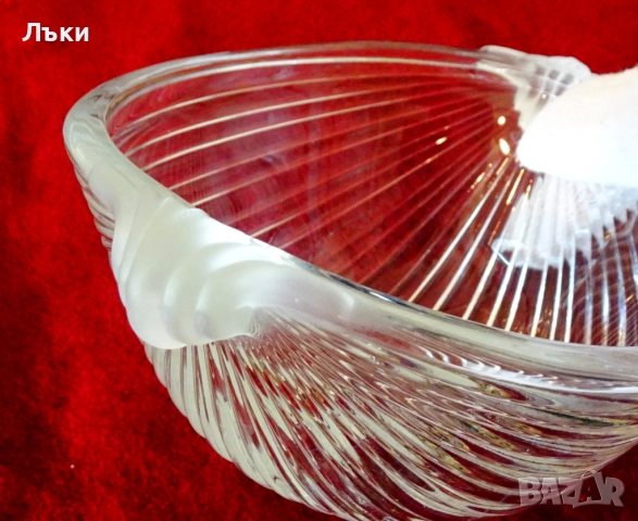 Кристална купа за сервиране VTG Mikasa. , снимка 3 - Антикварни и старинни предмети - 52147216