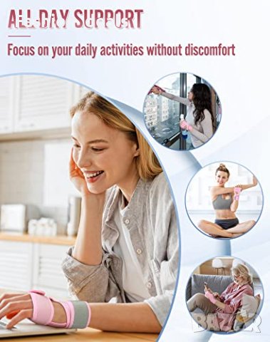 Нова регулируема шина за китката Облекчаване на болка Артрит Тренировки, снимка 2 - Други - 41998186