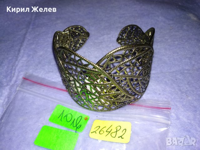 АЖУРНА ФЕШЪН АРТ РЕГУЛИРУЕМА ЕФЕКТНА ГРИВНА от ЛАКИРАНА НЕРЪЖДАЕМА СТОМАНА 26482, снимка 5 - Гривни - 41266634