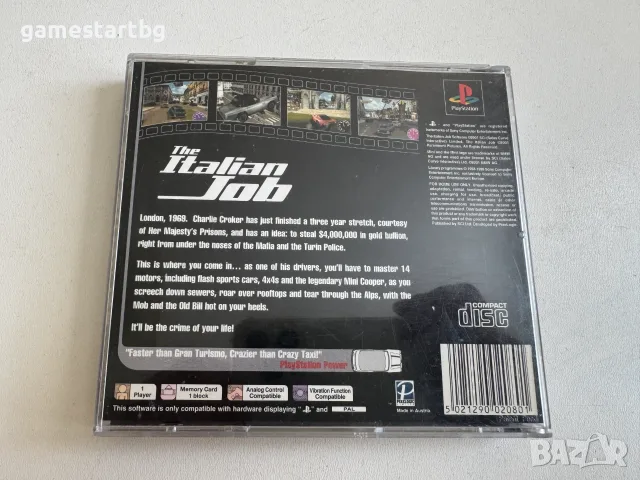  The Italian Job за PS1, снимка 3 - Игри за PlayStation - 56039894