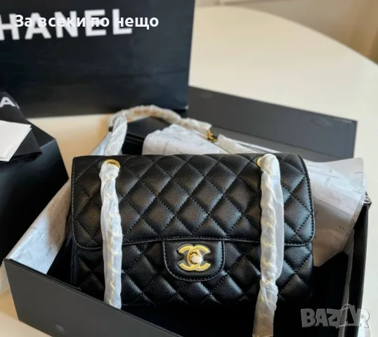 Chanel Дамска Черна Кожена Чанта Код DST78