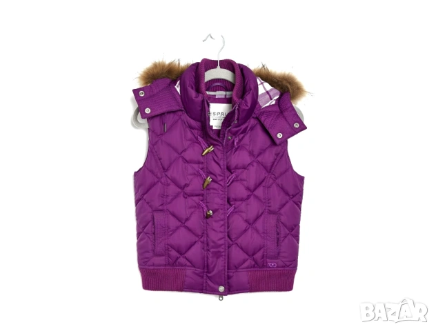 Esprit / дамски хибриден трекинг пухен елек, снимка 2 - Елеци - 53515014