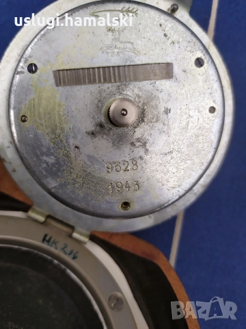 Стар немски армейски часовник 1943 година, снимка 4 - Антикварни и старинни предмети - 52677238