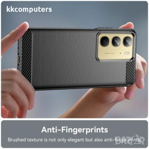 Realme 14x / Realme C75 Удароустойчив Carbon Fiber Калъф и Протектор, снимка 7 - Калъфи, кейсове - 50767167