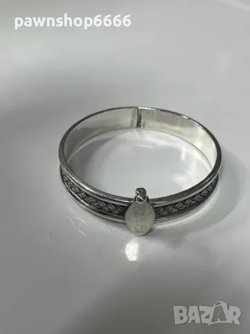 Уникална сребърна гривна – ръчна изработка, проба 800, снимка 13 - Гривни - 49532045