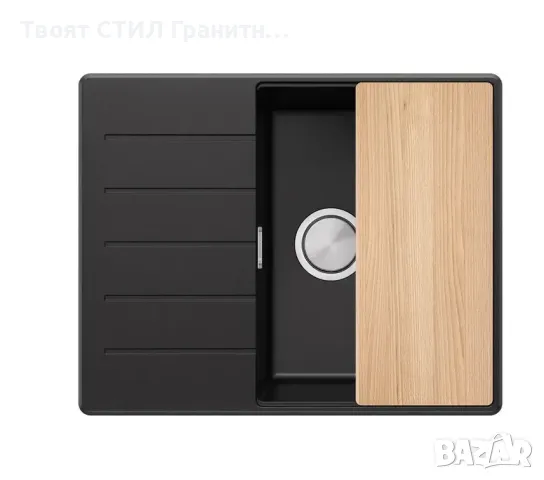 ПРОМО комплект мивка смесител сифон дозатор дърска безплатна доставка кухненска гранитна мивка , снимка 2 - Мивки - 49446093