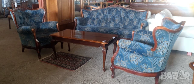 барокова холова гарнитура, снимка 3 - Дивани и мека мебел - 50699445