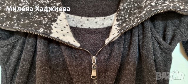 Дамска рокля с интересна яка, С/М, снимка 4 - Рокли - 35854229