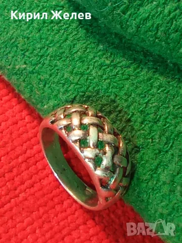 СТИЛЕН АЖУРЕН СРЕБЪРЕН ПРЪСТЕН СРЕБРО 925 ПРОБА МАЙСТОРСКА АРТ ИЗРАБОТКА 41689, снимка 15 - Пръстени - 46223050