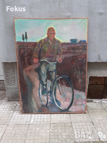 Огромна стара майсторска руска картина масло на платно, снимка 2 - Антикварни и старинни предмети - 53266846