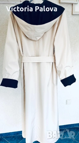 Луксозен двулицев дълъг тренч Kiss – нов, елегантен модел,Германия, снимка 4 - Палта, манта - 53750887