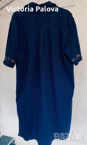 Скъпа рокля Италия деним BIANCA MARIA CASELLI, снимка 9 - Рокли - 41561847