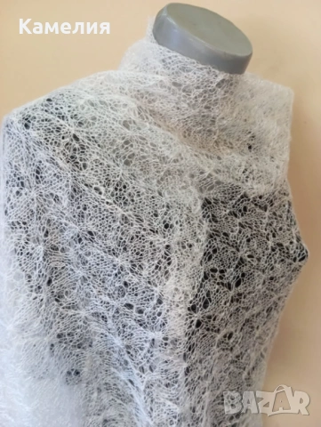Шал от кози пух , снимка 7 - Шалове - 53211888