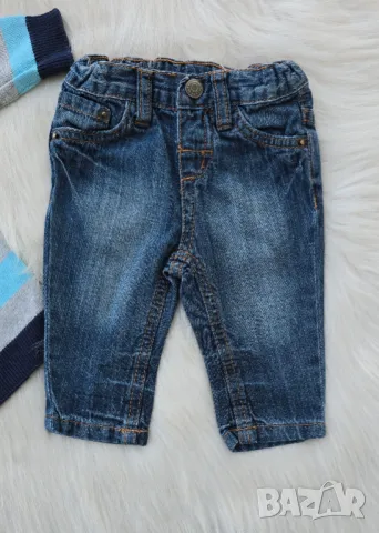 Бебешки дънки и пуловер 0-3 месеца, снимка 4 - Комплекти за бебе - 49833101