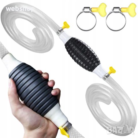 Ръчна помпа за гориво и течности  с 2 метра тръба, снимка 1