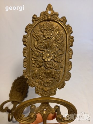 Бронзови закачалки за стена масив   20/1, снимка 3 - Закачалки - 42218928