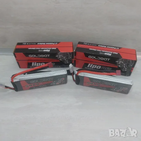 ТОП: 2 бр. Нови LiPo Батерии Goldbat 3S 11.1V 5000mAh 50C Hard Case за RC Модели, снимка 6 - Дронове и аксесоари - 56155735