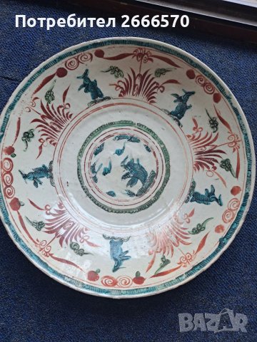   . Zhangzhou or “Swatow” ware. Late Ming.     Стара китайска чиния , китайски порцелан, снимка 5 - Антикварни и старинни предмети - 41681385
