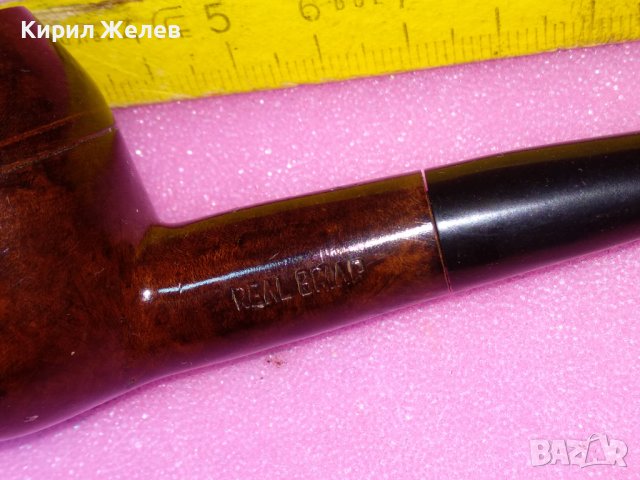 REAL BRIAR Стара КЛАСИЧЕСКА РЕТРО ЛУЛА РЪЧНА ИЗРАБОТКА 25935, снимка 2 - Лули - 44150305