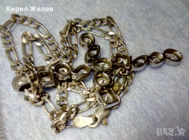 СКЪПОЦЕНЕН СРЕБЪРЕН КРЪСТ със СРЕБЪРНА ВЕРИЖКА РОДИРАНО СРЕБРО 925 C-Z с ЛАБОРАТОРЕН МОЙСАНИТ 41842, снимка 13 - Колиета, медальони, синджири - 49328506