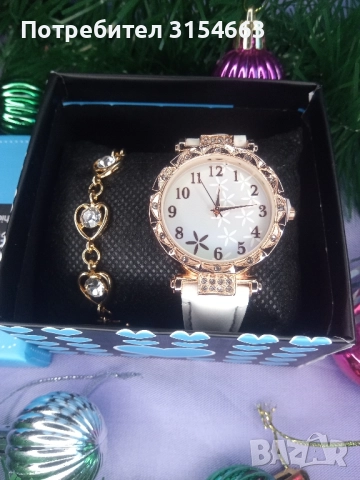 Дамски комплект часовник с бижута , снимка 2 - Бижутерийни комплекти - 52870239