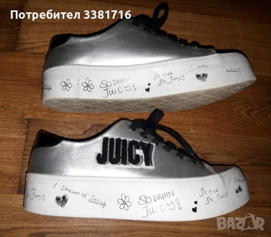 Невероятни Juicy Couture 37 номер, снимка 4 - Детски маратонки - 53578059