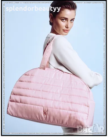 Лимитирана колекция чанта Victoria’s Secret Quilted Duffle Bag, снимка 2 - Чанти - 48202556