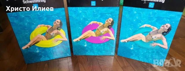 Надуваем пояс 79см - 3 цвята Розов Жълт Син, снимка 2 - Надуваеми играчки - 49930562