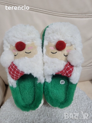 Нови коледни пантофи, снимка 6 - Пантофи - 52692846