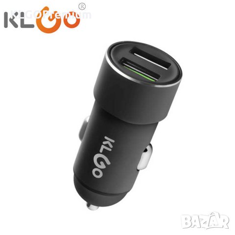 KLGO Алуминиево Зарядно За телефон USB Fast Charge за кола запалка, снимка 5 - Зарядни за кола - 34509531
