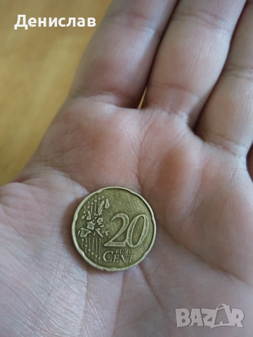 френски 20 евро цента RF от 1999г., снимка 4 - Нумизматика и бонистика - 53152915