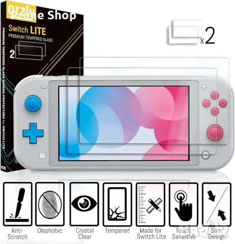 Комплект аксесоари Orzly Essentials за Nintendo Switch Lite (Coral), снимка 6 - Аксесоари - 56144141