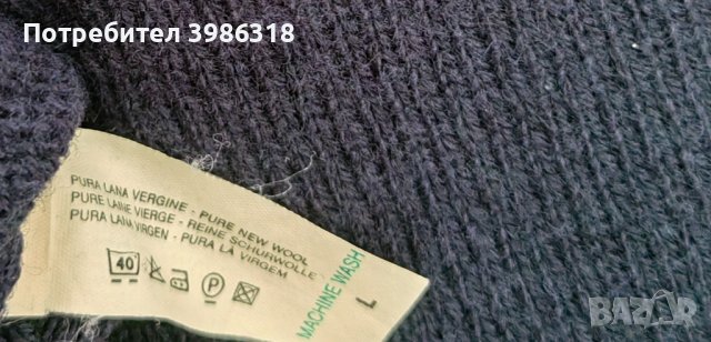 Benetton 100%pure new wool , снимка 3 - Блузи с дълъг ръкав и пуловери - 44257441