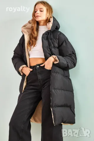 Дълго дамско яке , снимка 6 - Якета - 49208189