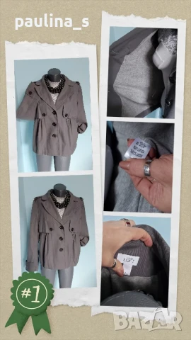 Два различни броя / Палто или Манто "Share" outwear и "LOFT" by Ann Taylor , снимка 12 - Палта, манта - 48963857