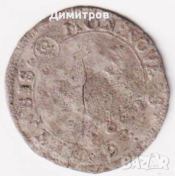 Стара европейска монета  -  предполагам Полша Сигизмунд III, сечена в Рига , снимка 2 - Нумизматика и бонистика - 53818189