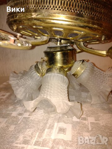 Вентилатор за таван Ceiling Fan 52 , 4 дървени остриета и 4 , снимка 13 - Полилеи - 34571467