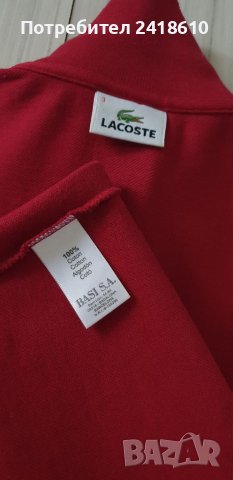 Lacoste  Pique Cotton Mens Size 3 - S НОВО! ОРИГИНАЛ! Мъжка Тениска!, снимка 3 - Тениски - 41552583