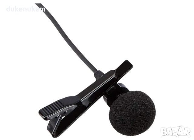 НОВ! Всепосочен микрофон Amazon Basics - черен на клип 3,5мм 4 пина, снимка 4 - Други - 41751170