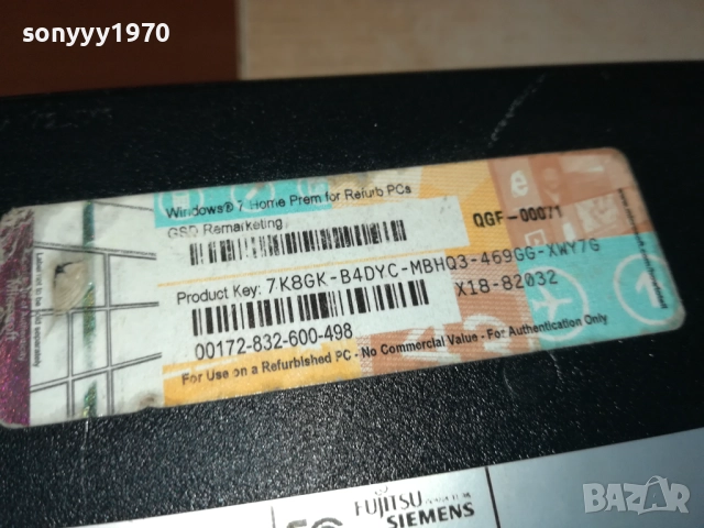 FUJITSU SIEMENS ESPRIMO MOBILE D9510-ЛАПТОП 0311251947, снимка 7 - Лаптопи за дома - 52281937