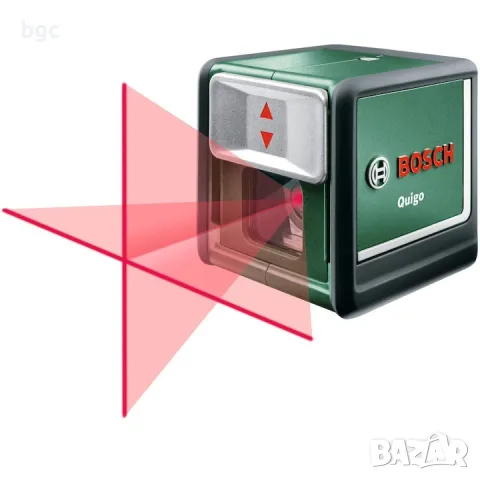 Лазерен нивелир Bosch Quigo III, Кръстосана проекция, 10 м работен обхват, +/- 0.8 мм/м точност, 635, снимка 2 - Измервателни инструменти - 49661770