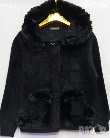 Плътна дамска жилетка ЧЕРНА 