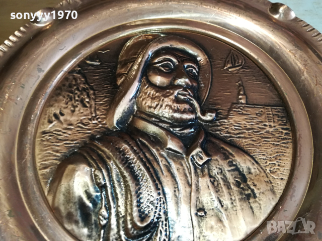 ХЕМИНГУЕЙ-МЕДНА КАРТИНА ОТ ФРАНЦИЯ 32СМ-АНТИКА 1703241431, снимка 7 - Антикварни и старинни предмети - 44806265