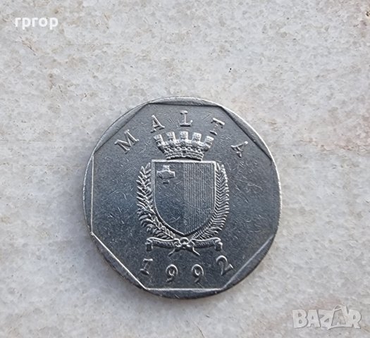 Монета. Малта. 50 пенса. 1992 година., снимка 3 - Нумизматика и бонистика - 41597532