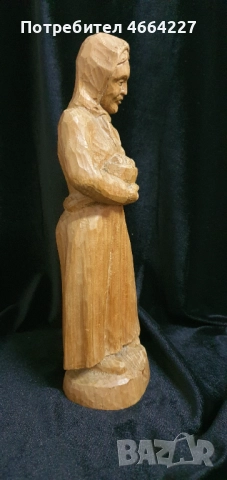 Дървена статуетка , снимка 2 - Антикварни и старинни предмети - 52945091