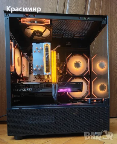 Геймърски компютър Ryzen 5600, GeForce RTX 3060ti,32gb ddr4,1tb ssd, снимка 2 - Геймърски - 54242350