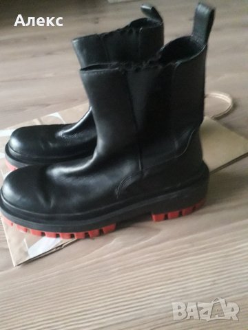  Zara - дамски боти естествена кожа, снимка 7 - Дамски боти - 34186048