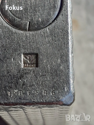 Стара колекционерска сребърна запалка Дюпон Dupont - работи, снимка 5 - Антикварни и старинни предмети - 53267305