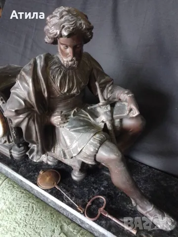 часовник каминен 52/31 см , снимка 2 - Антикварни и старинни предмети - 49794502